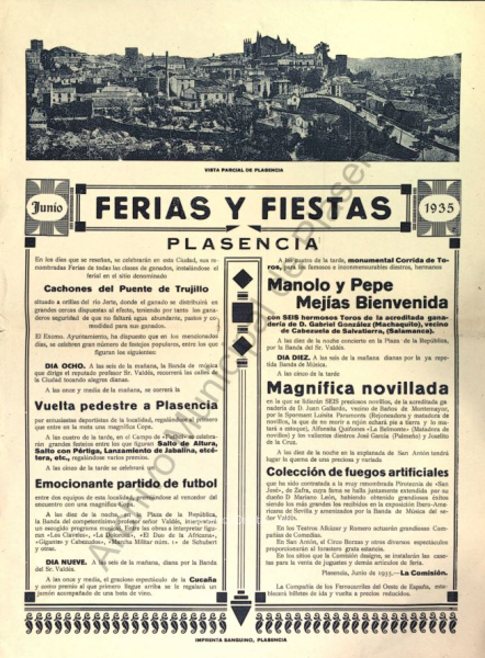 Ferias Plasencia 1935