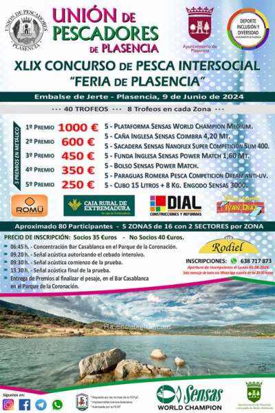 Concurso pesca Feria de Plasencia