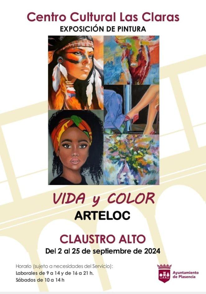 Exposición de pintrua Vida y color de Arteloc