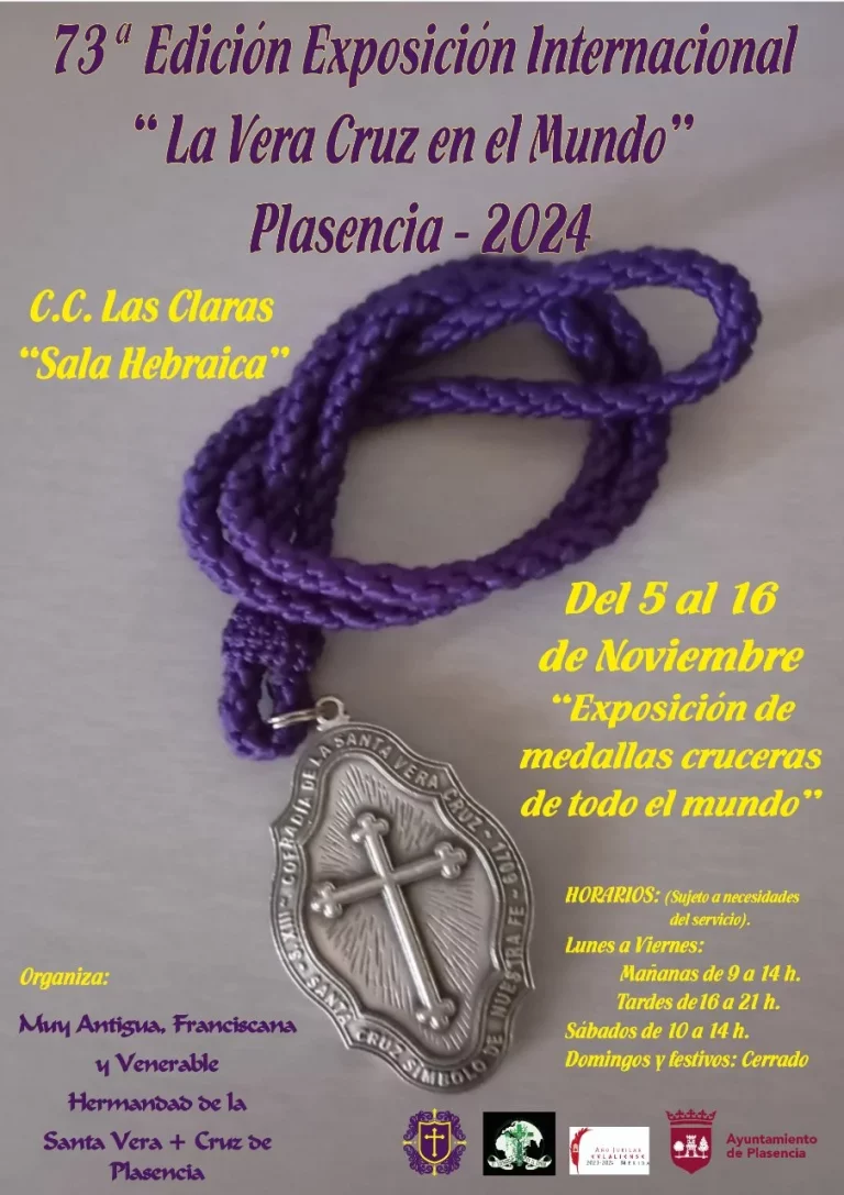 exposición de medallas de Cofradías de la Vera Cruz