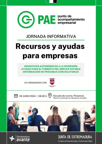 Jornada informativa Recursos y ayudas para empresas