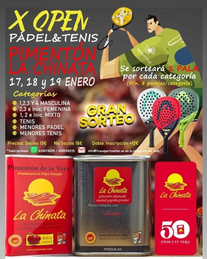 X Open Pádel  Tenis Plasencia